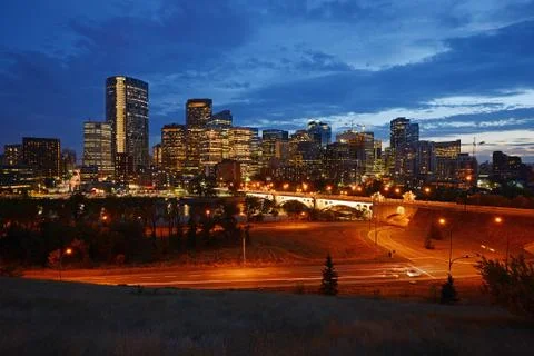 Calgary downtown Stock Photos