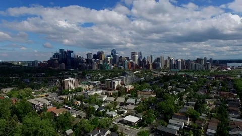 Calgary establishing shot Stock Footage 70404251