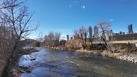 Calgary in the fall Stock Footage 328368806
