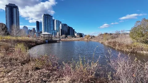 Calgary in the fall Stock Footage 328369535