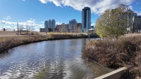 Calgary in the fall Stock Footage 328369587