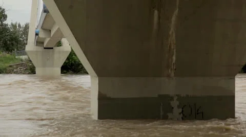 Calgary Flood 2013 Stock Footage 25006178
