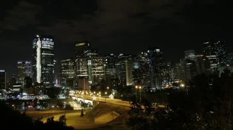 Calgary hiltop view Stock-Footage 11495647