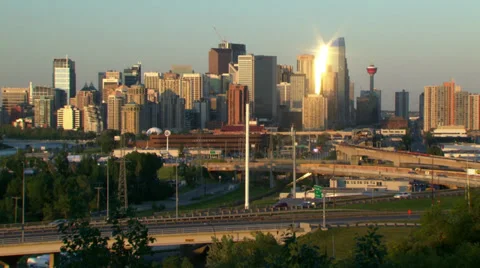 Calgary - Skyline Timelapse Stock Footage 30313746