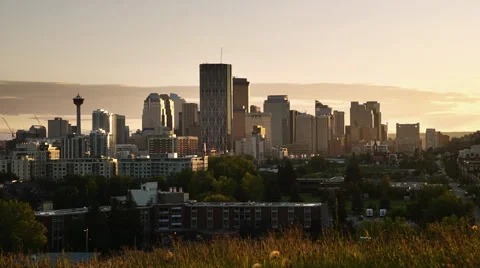 Calgary Sunset Timelapse Stock Footage 65759531