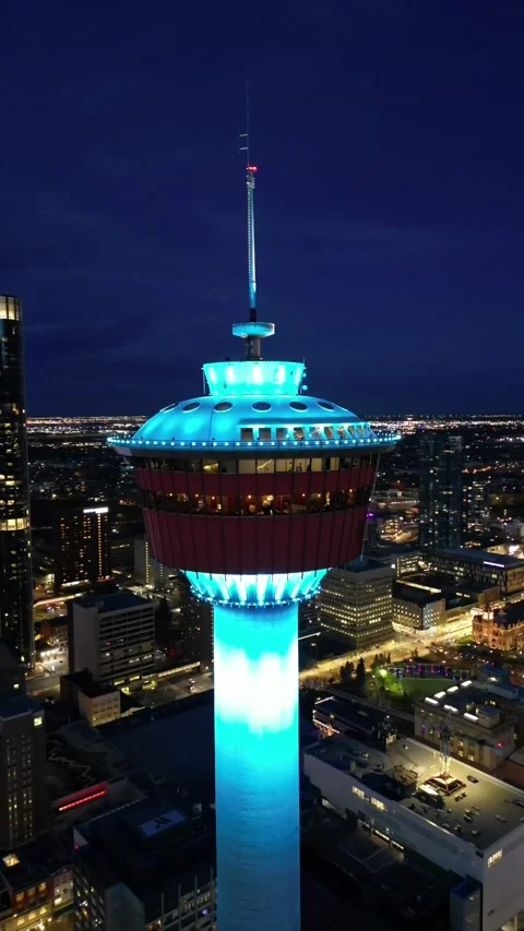 Calgary Tower Stock Footage 315628120