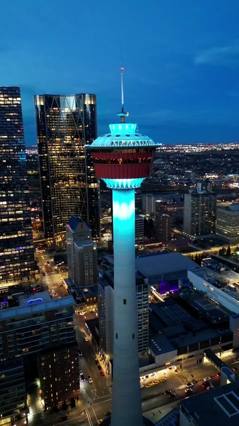 Calgary Tower Stock Footage 315780994