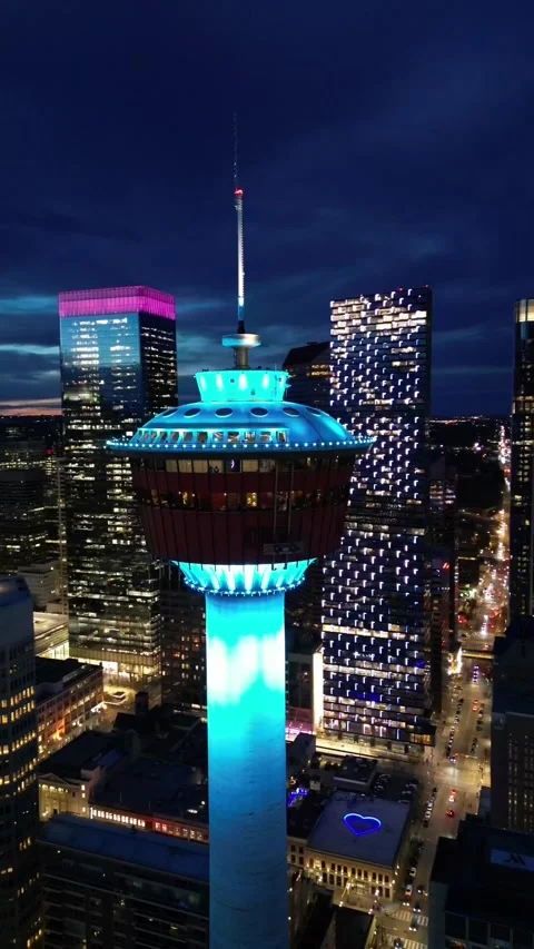 Calgary Tower Stock Footage 315781003