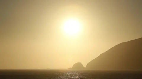 Cali coastline sun Stock Footage 45933835