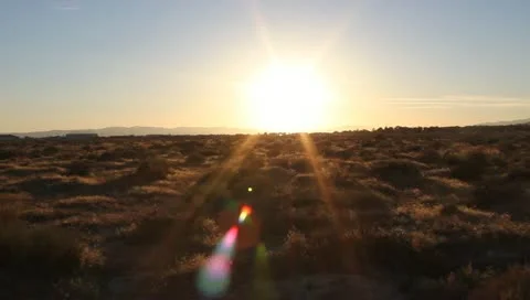 CALI DESERT SUNSET Stock Footage 11138483