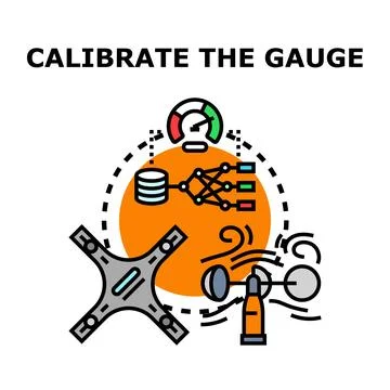 Calibrating data for accurate measurement and optimal control Stock Illustration