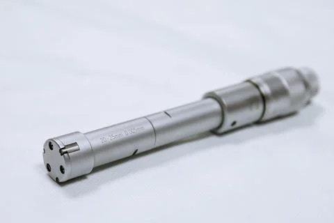 Calibration Bore micrometer. Device for accurate measurement of hole diameter Stock Photos