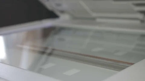 Calibration of the scanner under copying Stock Footage 81402575