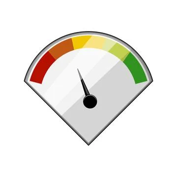 Calibration speedometer cartoon vector illustration Stock Illustration