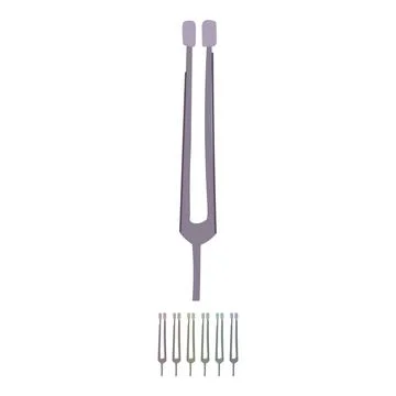 Calibration tuning fork vector cartoon graphic Stock Illustration