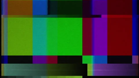 Calibration TV table. Interferences Stock Footage 243837509