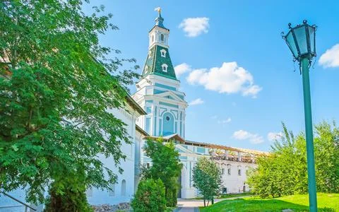 Caliche Tower of St Sergius Trinity Lavra, Sergiyev Posad, Russia. Photos