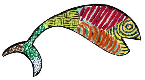 Calico Fish Stock Illustration