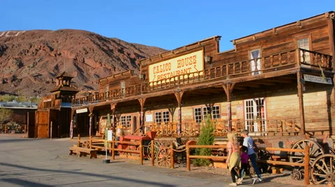 Calico Ghost Town Barstow CA California  for tourist in  old cowboy town of the 스톡 동영상 47339506