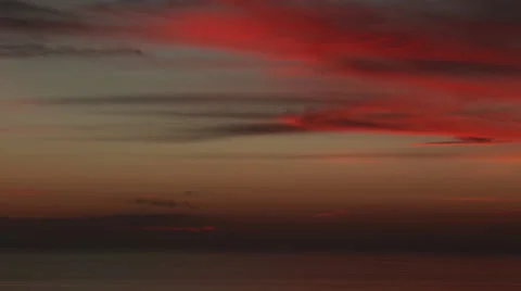 Calif. sunset over the Pacific Stock Footage 49642661