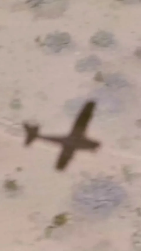 CALIFORNIA - 1968 - View from a glider as it flies over a California valley and Stock Footage 339842408