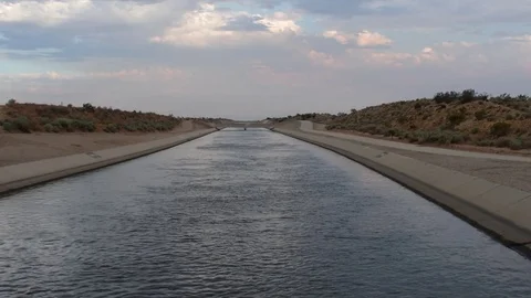 The California aqueduct Stock Footage 79223701