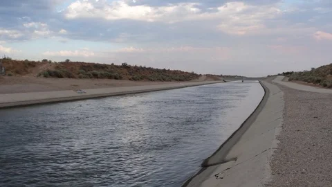 The California aqueduct Stock Footage 79276017