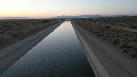 California Aqueduct Stock Footage 244459160