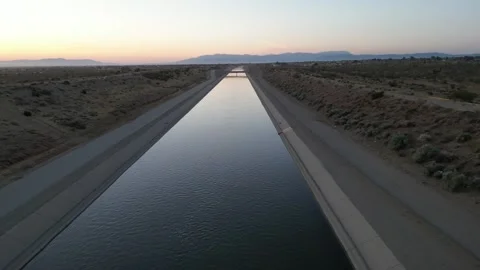 California Aqueduct Stock Footage 244459161