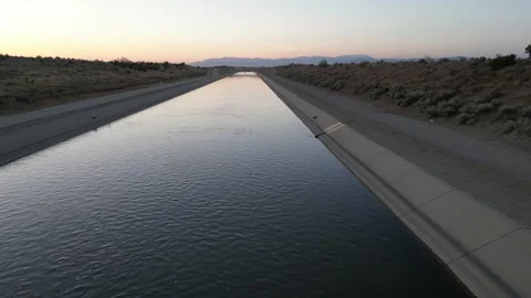 California Aqueduct Stock Footage 244459183