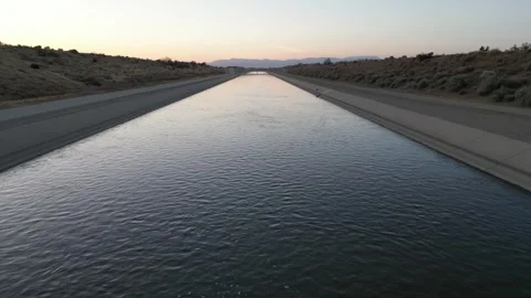 California Aqueduct Stock Footage 244459272