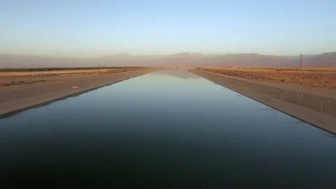 California Aqueduct Stock Footage 309673831