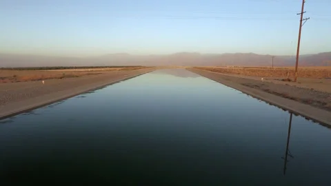 California Aqueduct Stock Footage 309676505