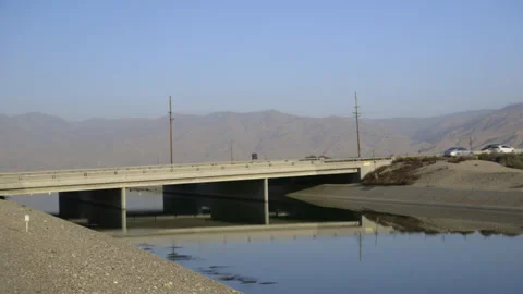 California Aqueduct Stock Footage 309676511