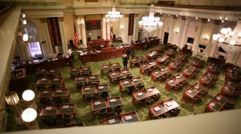 California Assembly Chamber Video stock 20729630