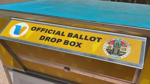 California Ballot Box Stock Footage 196942016