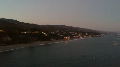 California beach evening 库存影片 113485760