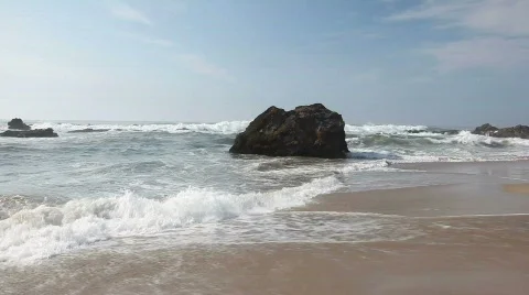 California Beach Stock Footage 522667