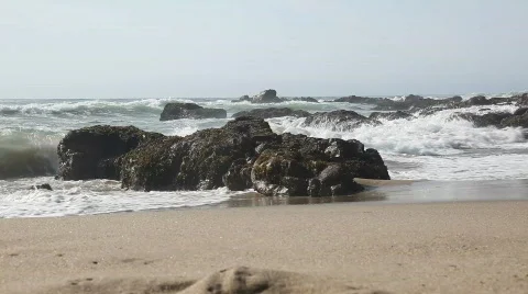 California Beach Stock Footage 522674