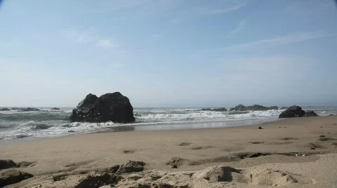 California Beach Stock Footage 522681