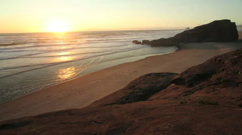 California Beach Sunset. 動画素材 53865803