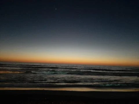 California Beach Sunset Stock Photos