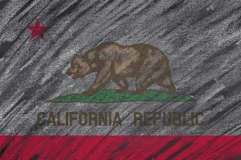 California blackboard. Stock Illustration