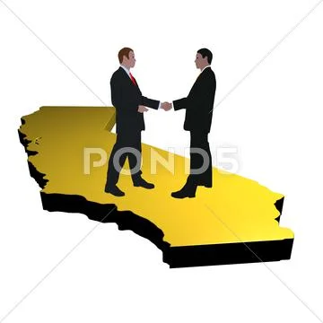 California business meeting Stock Illustration