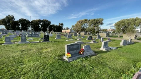 California Cemetery Stock Footage 148405864