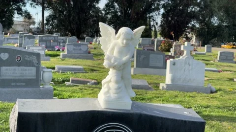 California Cemetery Stock Footage 148405871