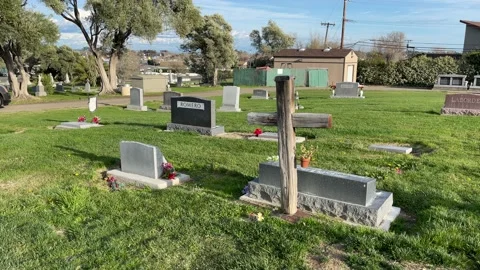 California Cemetery Stock Footage 148405876