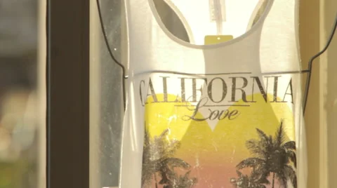 California clothes at sunset Stock Footage 46804088