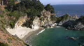 California Coasts Big Sur McWay Fall 09 Panorama Loop HD Footage
