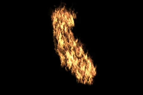 California on Fire Stock Footage 721059